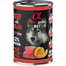 Alpha Spirit Dog Wet hovädzie so žltým melónom 400g